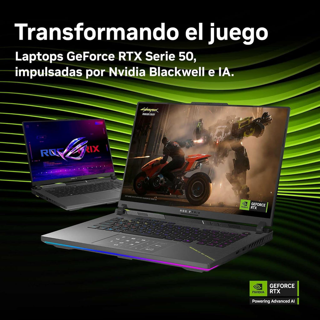 ASUS ROG Strix G16, 2025, NVIDIA GE Force RTX 5070/Ryzen 9 - 9955HX/16GB RAM/1 TB SSD/Teclado en español/Garantia con la Marca en Mexico - KICK SHOP