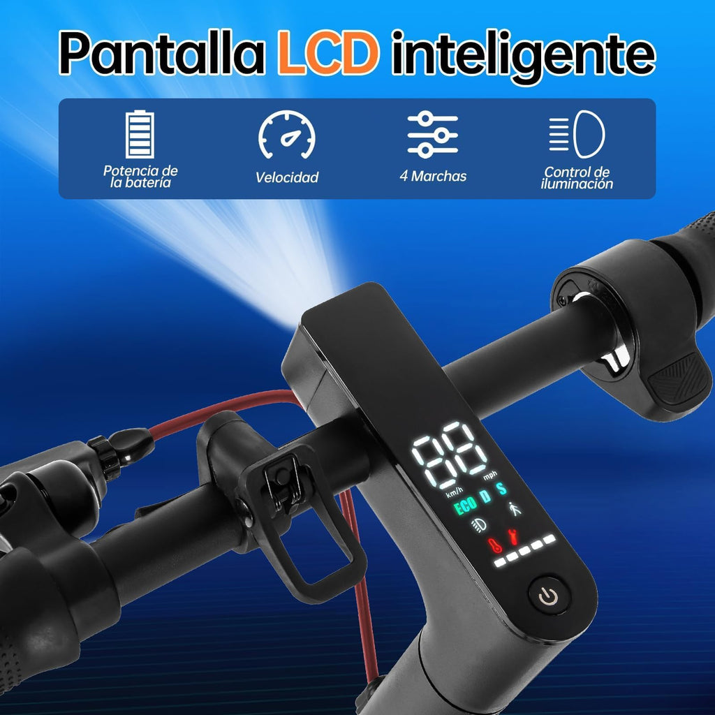 HONEYWHALE M2 Pro Scooter Eléctrico Plegable para Adultos, Motor de 500 W de Potencia Máxima, 22km con una Carga Completa, Velocidad Máxima 32km/h, Patin Eléctrico con App Control Bluetooth - KICK SHOP