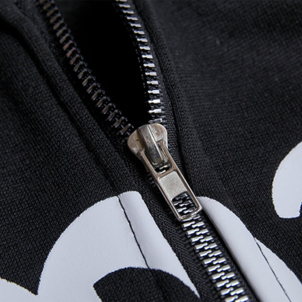 PUCHEN Sudadera Punk Suelta - Sudadera de Manga Larga con Cremallera - Exquisita Sudadera con Capucha Flexible y Holgada en Estilo Y2K, Regalo de cumpleaños para Hombres y Mujeres - KICK SHOP