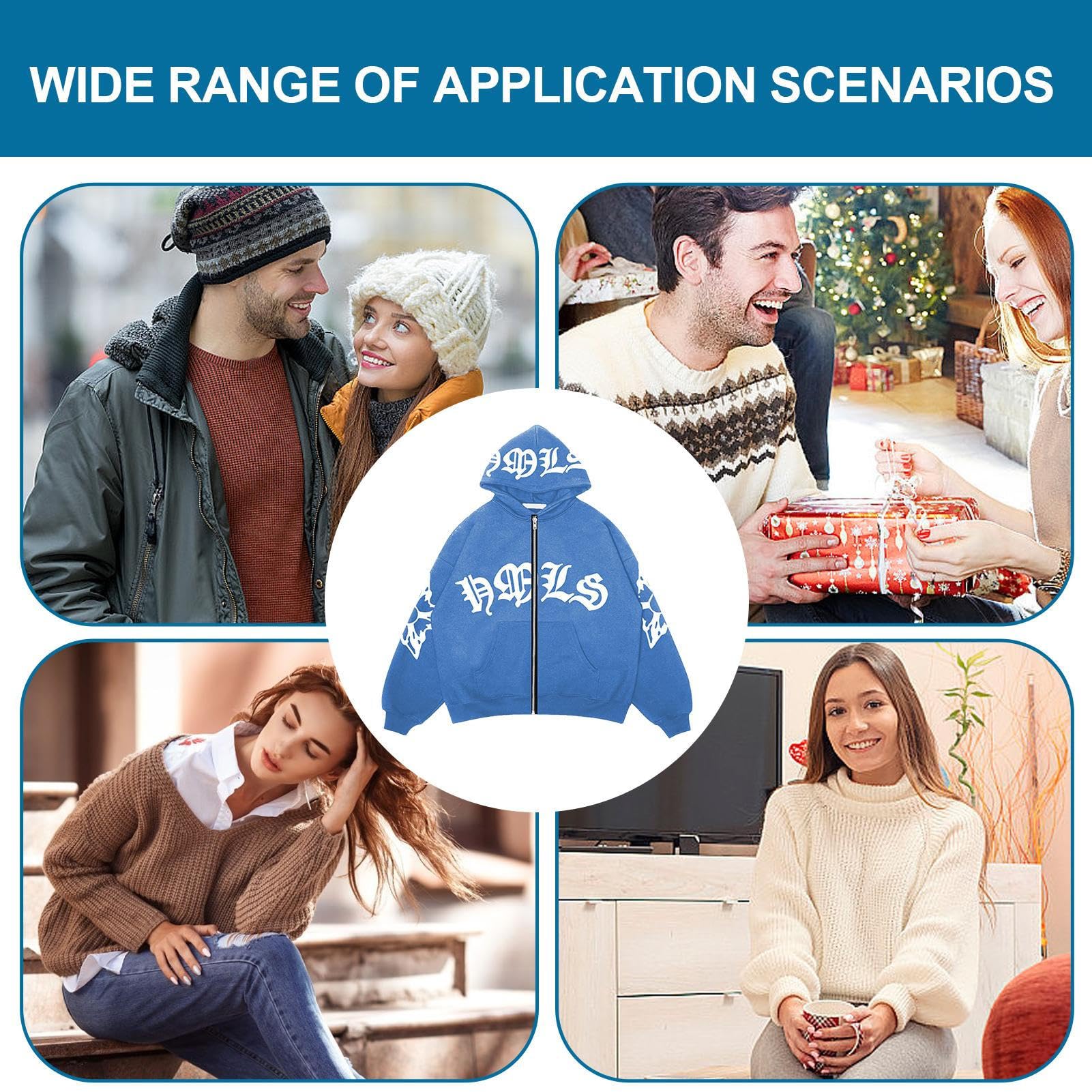 PUCHEN Sudadera Punk Suelta - Sudadera de Manga Larga con Cremallera - Exquisita Sudadera con Capucha Flexible y Holgada en Estilo Y2K, Regalo de cumpleaños para Hombres y Mujeres - KICK SHOP